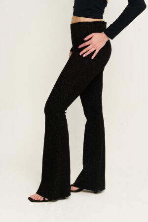 Simli ispanyol pantolon